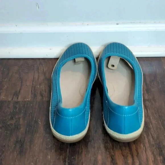 Clarks Collection Leather Espadrilles Danelly Adira Flats Turquoise - Picture 4 of 8